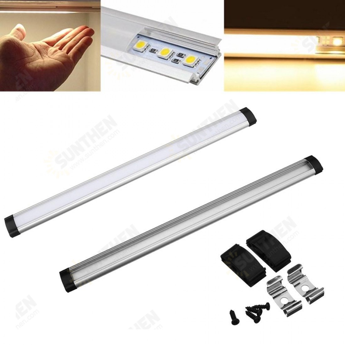 30 50CM Milky White Transparent Aluminum Channel Holder For LED Strip