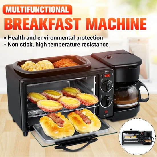 Three In One Breakfast Machine Office Multifunctional Coffee Machine Toaster