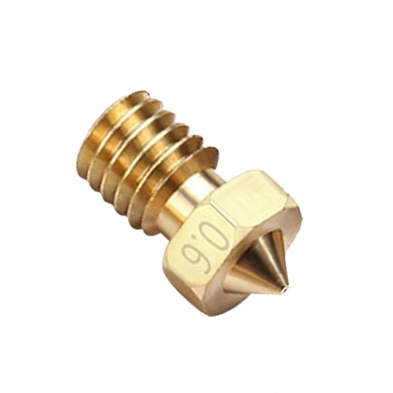 3D Printer Accessories E3D Nozzle M6 Thread 1.75/3.0 Filament Consumables Brass Lettering Nozzle