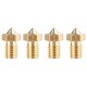 3D Printer Accessories E3D Nozzle M6 Thread 1.75/3.0 Filament Consumables Brass Lettering Nozzle