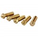 5Pcs for One Size Brass Heating Block Nozzle 1.75mm 0.4/0.6/0.8/1/1.2mm for 3D Printer