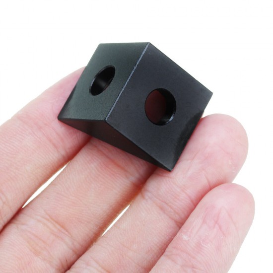 Aluminum Black Angle Corner Connector For 20mm Profile Extruder 3D Printer Part