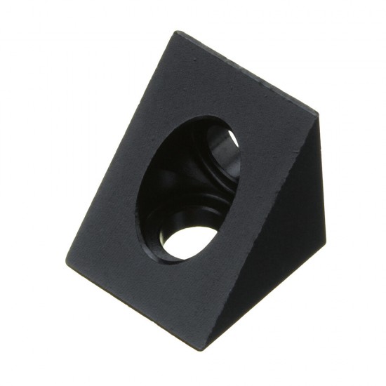 Aluminum Black Angle Corner Connector For 20mm Profile Extruder 3D Printer Part