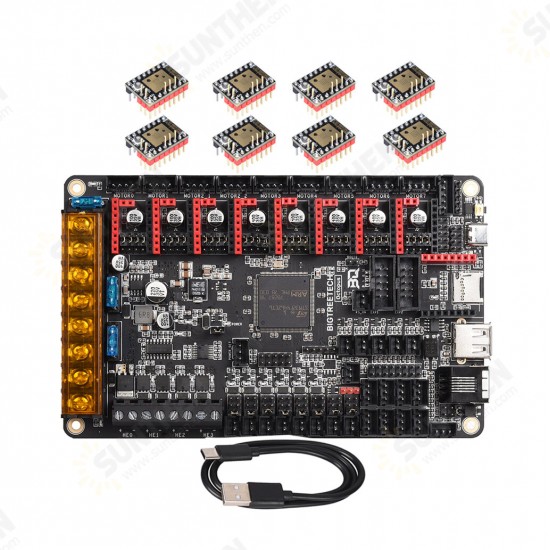 BTT Octopus V1.1 Control Board With Mini 12864/TMC2225X8/TMC2226X8/TMC2208X8 Driver Set forEnder 3 V2 Pro 3D Printer Parts VS Spider