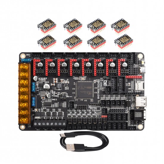 BTT Octopus V1.1 Control Board With Mini 12864/TMC2225X8/TMC2226X8/TMC2208X8 Driver Set forEnder 3 V2 Pro 3D Printer Parts VS Spider