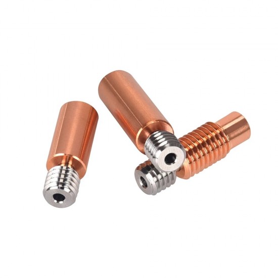 Bi-metal Heatbreak with Copper Titanium Alloy Throat for V6 Hotend Compatible with Ender3, Prusa i3 MK3 and Water-cooled 3D Printers