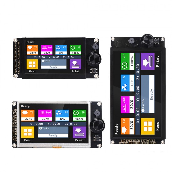 TFT28/TFT43/TFT50/TFT70 V3.0 Touch Screen LCD Display for Skr V1.4 Turbo Mini E3 Mainboard 3D Printer