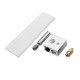 MK8 0.4 mm Extruder Nozzle + PTFE Throat + Heating Block + Insulation Tape Hotend Kit