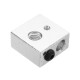 MK8 0.4 mm Extruder Nozzle + PTFE Throat + Heating Block + Insulation Tape Hotend Kit