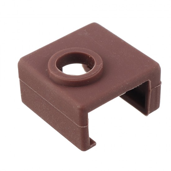 Coffee Brown Hotend Heating Block Silicone Cover Case For 3D Printer