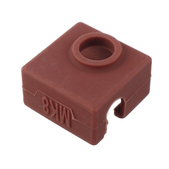 Coffee Brown Hotend Heating Block Silicone Cover Case For 3D Printer