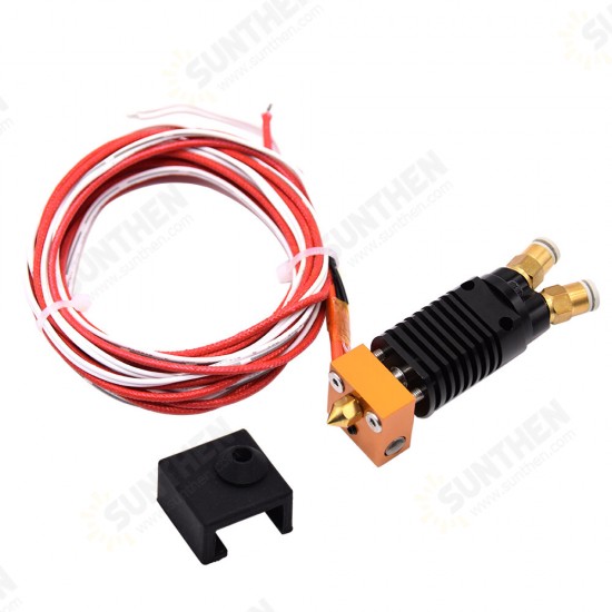 2 in 1 out Hotend Kit Dual Color Extruder All Metal Extruder 0.4mm nozzle 1.75mm For CR10/S Ender3/S TEVO/ALFWISE 3D Printer