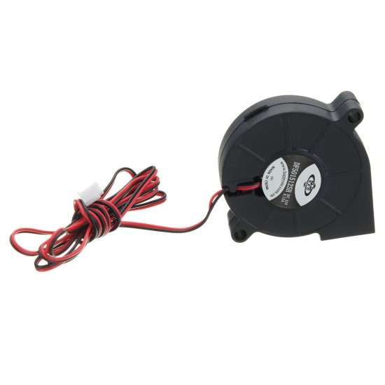 DC 12V 2 Pin 0.13A 50mm Brushless Turbine Blower Cooling Fan for 3D Printer