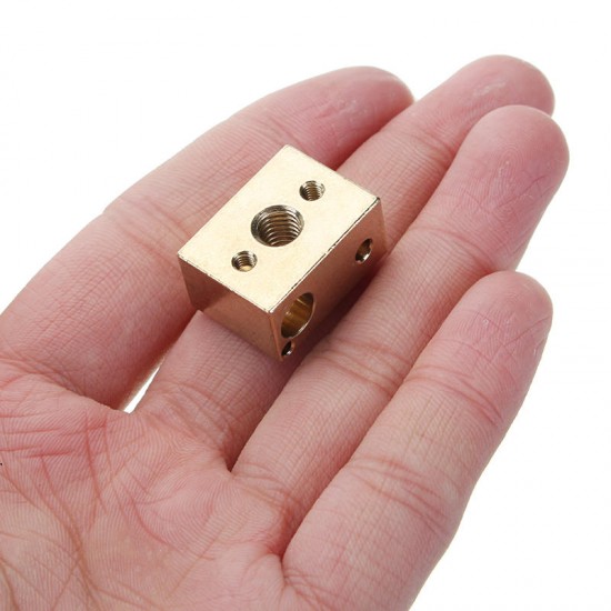 Hot End Heating Block for 3D Printer High Temperature Copper Material