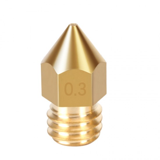 MK8 Nozzle 0.2mm 0.4mm 0.5mm 0.6mm 0.8mm 1.0mm 3D Printer Part Extruder M6 Thread Brass Nozzle 1.75mm 3mm Filament