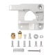 Sliver MK8 Extruder Kit for 3D Printer Aluminum Alloy Block Bowden Extrusion CR10 Extruder Block 3D Printer Parts For MK8 CR10 Ender 3