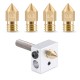 MK8 Extruder Nozzle Head Brass FDM Set M6 Thread 1.75/3.0 Filament Nozzle 3D Printer Accessories