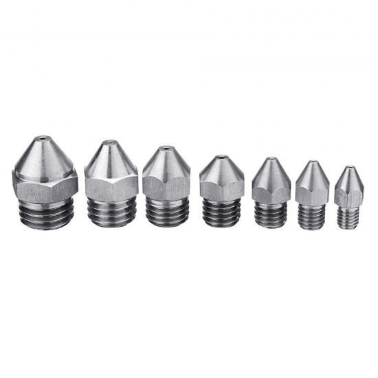 Metric Tooth Stainless Steel Straight Nozzle For 3D Printer Part