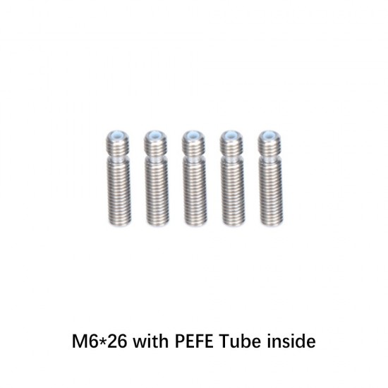 SIMAX3D 5/10PCS M6 Nozzle Throat with PTFE Tube All Models Throat for 1.75mm Filament for 3D Printer