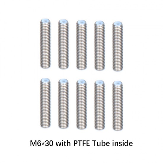 SIMAX3D 5/10PCS M6 Nozzle Throat with PTFE Tube All Models Throat for 1.75mm Filament for 3D Printer