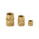 10Pcs Thread Brass Knurled Inserts Nut Heat Set Insert Nuts Embed Parts Female Pressed Fit into Holes for 3D Printer