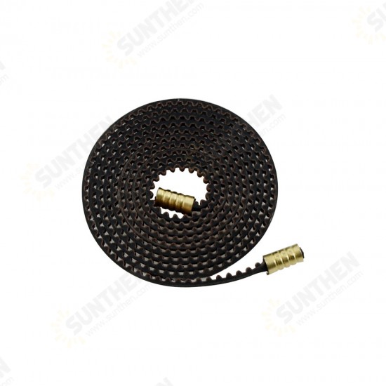 2GT-6mm Non-Slip Timing Belt with Copper Buckle for 3D Printer