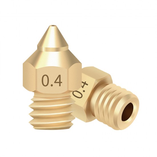 Brass Copper TTS New Pointed Nozzle 1.75mm 0.2/0.3/0.4/0.5 Extruder Print Head For Ender 3 V2 CR-6 SE 3D Printer