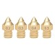 Brass Copper TTS New Pointed Nozzle 1.75mm 0.2/0.3/0.4/0.5 Extruder Print Head For Ender 3 V2 CR-6 SE 3D Printer