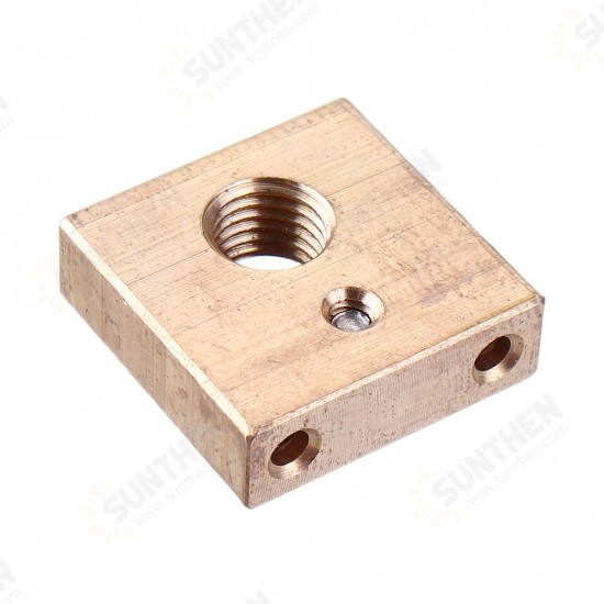 UM3 M6*0.75 Thread Brass Copper Heating Block 4mm for 3D Printer