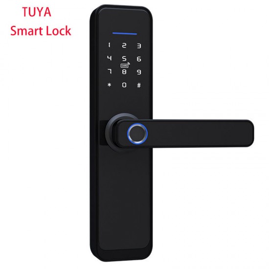 Tuya WiFi Smart Lock Core Cylinder Intelligent Security Door Lock Bluetooth Double Lock Body Encryption with Keys Work with Smart Life APP