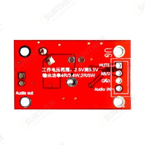 5.5W Mono Output Filter Class AB Class D Digital Power Amplifier Board DIY Digital Power Amplifier Speaker Accessories