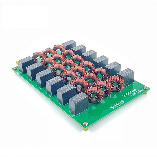 LPF-200 3-30MHz Short Wave High Frequency Low Pass Filter Board 6 Band 200W CW/300W SSB for Short Wave Power Amplifier