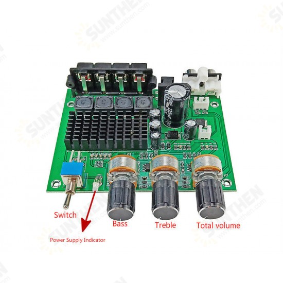 TDA3116D2 Digital Power Amplifier Board 2*80W High-power Two-channel Audio Amplifier Module