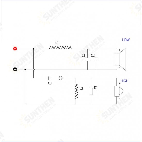 WEAH-2510 Professional KTV Stage Speaker Divider Two-way High and Low High-power Audio Modified Divider