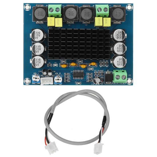 XH-M543 High-power Digital Power Amplifier Board TPA3116D2 Audio Amplifier Module Class D dual-channel 2*120W