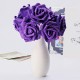 7Pcs Artificial Bouquet Glitter Foam Artificial Flowers Wedding Bridal Party Decor DIY Rose