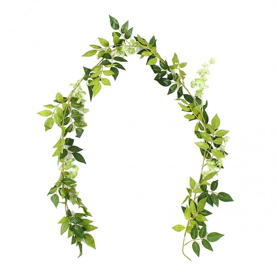 Wisteria Garland Artificial Flowers Bunch Wedding Home Hanging Ivy Decorations 2m