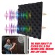 12PCS 30*30*2 cmSound-Absorbing Cotton Soundproof Foam Panels Noise Dampening Sponge