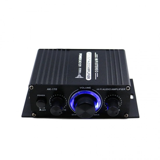 AK170 Hifi 12V Car Amplifier Home Stereo Subwoofer Amplifier Sound Speaker LED Display