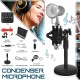 BM800 Live Sound Card Condenser Microphone Set Recording Mount Boom Stand Mic Kit for Live Broadcast