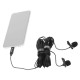 BY-M3D Dual Lavalier Microphone Omnidirectional Digital Clip-on Lapel Collar Mic for USB Type-C Android Smartphone for iPad Pro PC 6M