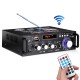 BT-298A 110V 12V HIFI Bass Car Audio Stereo Power Amplifier bluetooth FM Radio 2CH 600W LED Diaplay Support FM AUX SD For Car Home