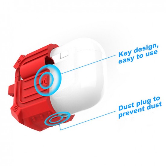 Soft Silicone Waterproof Shockproof Earphone Storage Protective Case with keychain for Apple Airpods 3 Airpods Pro 2019