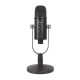 BM-86 Condenser Microphone HIFI DSP Noise Reduction Reverberation Adjustable Built-In Sound Card USB Wired Microphone for YouTube Broadcast Recording Gaming