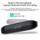 CY-03 Wireless bluetooth Speaker Portable Dual Drivers Stereo Bass Speaker LED Display Clock Desktop Speaker with HD Mic