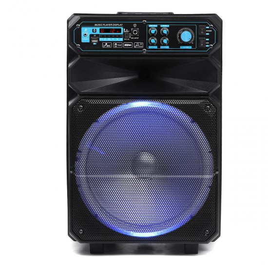 Ds-1206 12 inch 50W High Power bluetooth Sound Square Loud Speaker Outdoor Singing Subwoofer with HD Mic