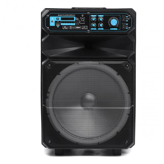 Ds-1206 12 inch 50W High Power bluetooth Sound Square Loud Speaker Outdoor Singing Subwoofer with HD Mic