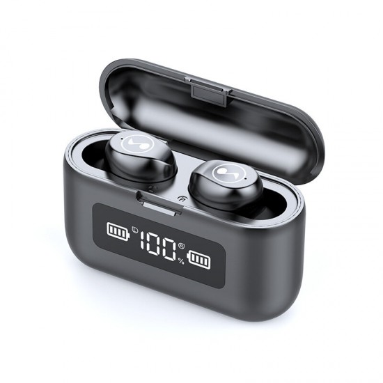 F9 Stereo HiFi TWS Earbuds bluetooth 5.0 Smart Touch Digital Display Binaural Call Earphone Music Headphones with Charging Box