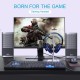 Gaming Headset USB Headphone Stereo with 3.5mm RGB LED Surround Sound Mic for Laptop