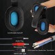 Gaming Headset USB Headphone Stereo with 3.5mm RGB LED Surround Sound Mic for Laptop